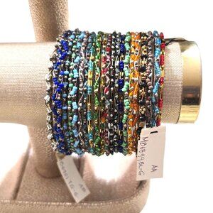 Stephan & Co Women's Bundle of Stack Bracelet Mix Color & Metals